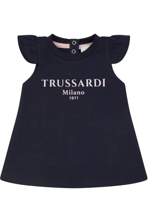 Trussardi Summer Solid Color Baby Dress