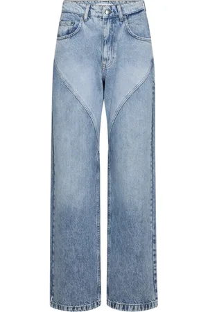 Co`Couture Straight Jeans, female, , L, Two-Tone Straight-Leg Jeans
