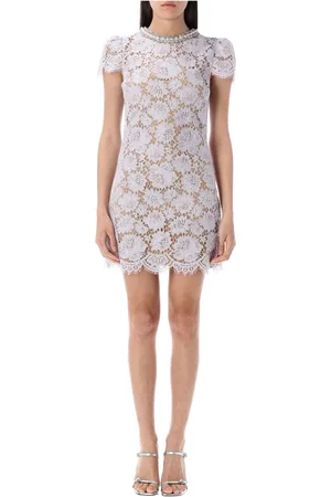 Self-Portrait Lilac Lace Mini Dress Chic Style