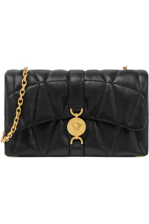 VERSACE Cross Body Bags, female, , ONE SIZE, Quilted Shoulder Bag with Chain