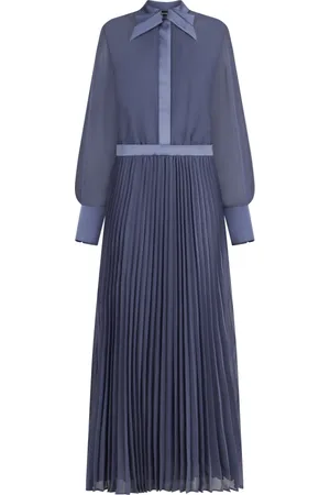 Emporio Armani Shirt Dresses, female, , XL, Pleated Shirt Style Long Dress