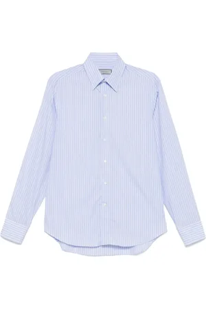 CANALI Casual Shirts, male, , XL, Cerulean Button-Up Blouses