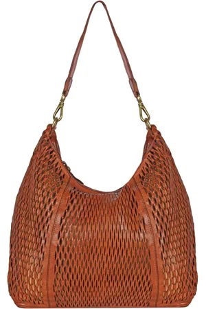 Campomaggi Shoulder Bags, female, , ONE SIZE, Perforated leather handbag with laser work