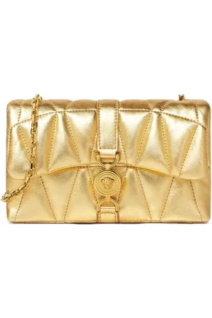 VERSACE Shoulder Bags, female, , ONE SIZE, Quilted Golden Shoulder Bag