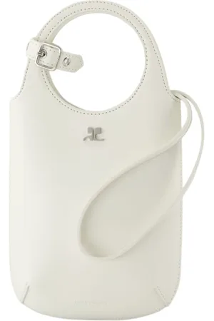 Courrèges Handbags, female, , ONE SIZE, Leather Purse with Crossbody Strap
