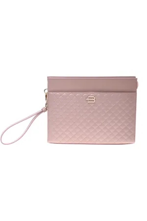 BALDININI Clutches, female, , ONE SIZE, Nude quilted leather unisex clutch