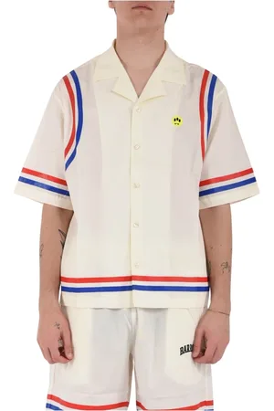BARROW Short Sleeve Cotton Shirt Striped Print