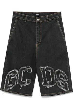 GCDS Denim Shorts, male, , W34, Belted Shorts with Pockets