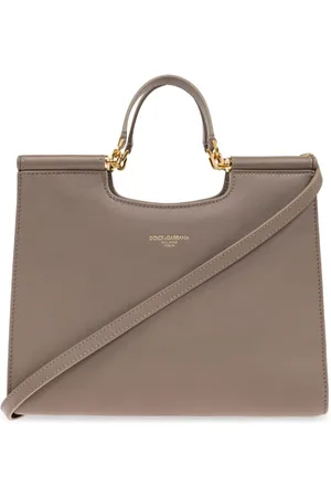 Dolce & Gabbana Handbags, female, , ONE SIZE, Beige Small Tote Bag with Handles