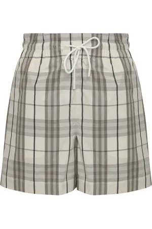 Burberry Short Shorts, female, , 3XS, Cotton Checked Shorts with Pockets