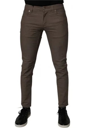 Dolce & Gabbana Slim-fit Trousers, male, , S, Cotton Stretch Chino Trousers