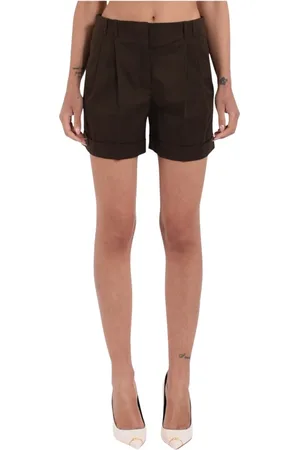 Max Mara Bergen Cotton Shorts with Stretch Gabardine