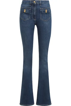 Elisabetta Franchi Boot-cut Jeans, female, , W30, Flared Jeans with Front Bows