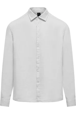 Bomboogie Formal Shirts, male, , S, Long-sleeved Linen Shirt