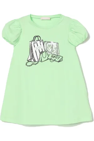 Liu Jo Dresses, female, , 6 Y, Short Sleeve Dress with Round Neck