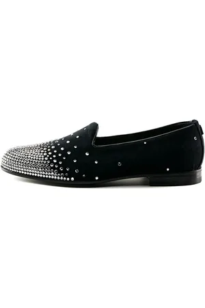 Mimanera Velvet Noir Trainers with Swarovski