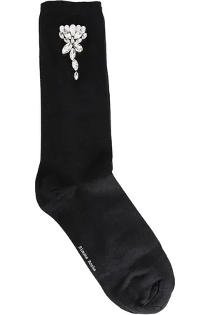 Simone Rocha Socks, female, , ONE SIZE, Crystal Flower Embellished Socks