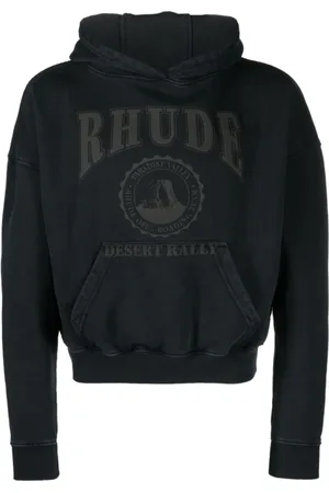 Rhude Hoodies, male, , L, Logo Print Hooded Jumper