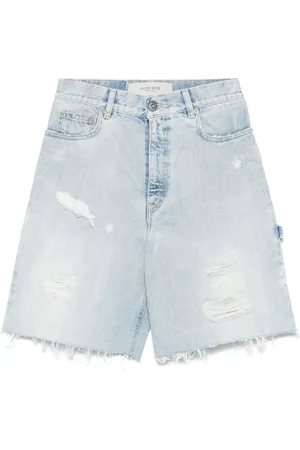 Golden Goose Denim Shorts, female, , W26, Clear Shorts Stylish Fashion