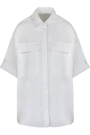 SEMICOUTURE Poplin Shirt with Front Button Closure