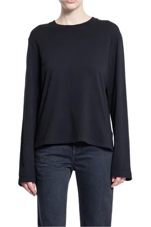 AGOLDE Long Sleeve Tops, female, , M, Cotton Knit Round Neck Tee