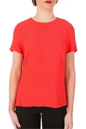 Michael Kors Coral Reef Back Peplum Blouse