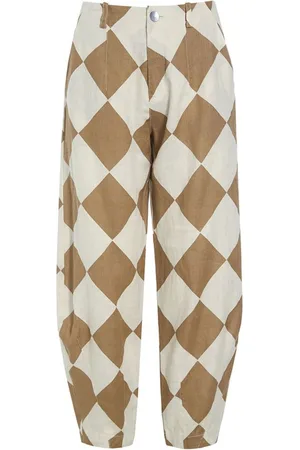 Bitte Kai Rand Wide Trousers, female, , S, Harukaze Soft Harlequin Trousers