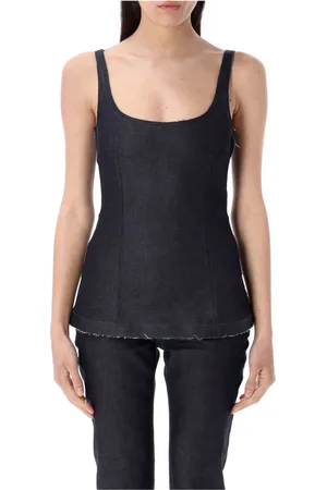 Marni Sleeveless Tops, female, , XS, Black Trompe l