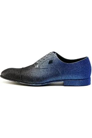 Mimanera Handcrafted Stardust Trainers in Black Glitter