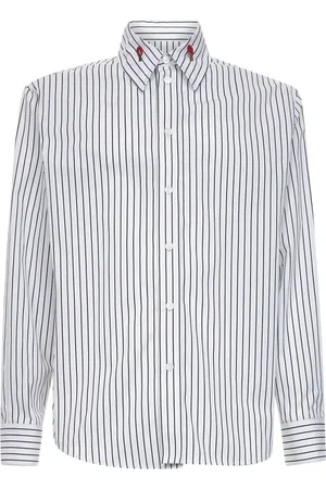 Bottega Veneta Casual Shirts, male, , L, Striped Shirt with Matchstick Details