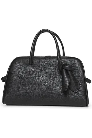 Jacquemus Handbags, female, , ONE SIZE, Leather Bowling Bag with Bow Detail
