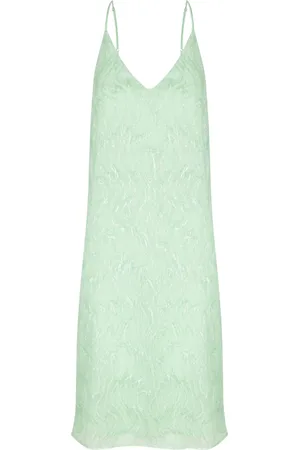 SOLOTRE Summer Dresses, female, , M, Midi dress with lurex fringes