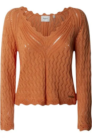 Pepe Jeans V-neck Knitwear, female, , XS, Washed Relaxed Fit Jumper