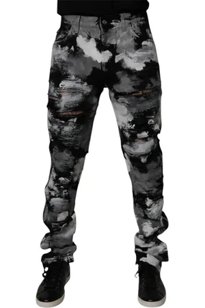 Dolce & Gabbana Slim-fit Jeans, male, , M, Camouflage Skinny Denim Jeans