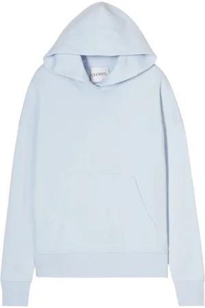 Closed Oversized Cotton Hoodie with Logo Embroidery