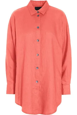 Bitte Kai Rand Shirts, female, , XL, Airy Linen Shirt Cool Coral