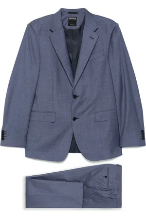 Ermenegildo Zegna Luxury Wool Suit with 2 Buttons