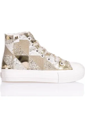 Mimanera Gold Platform Trainers Elevate Style Comfort