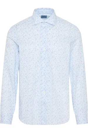 BARBA Casual Shirts, male, , 2XL, Floral Cotton Shirt Made in Italy
