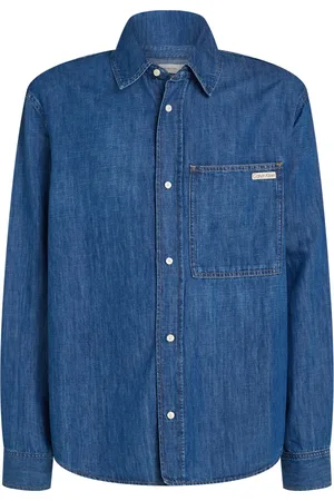 Calvin Klein Denim Shirts, male, , S, Jeans Regular Fit Contrast Buttons