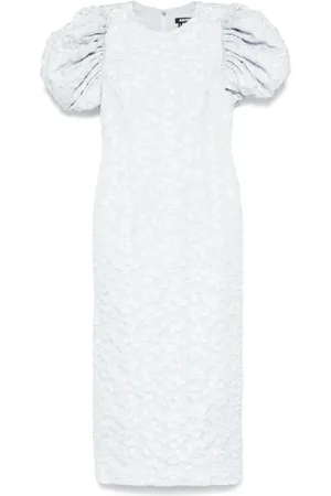 ROTATE Maxi Dresses, female, , 3XS, Jacquard Midi Puffy Dress