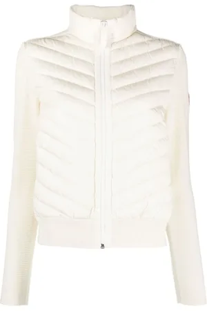 Canada Goose Winter Jackets, female, , XL, Hybridge Knit Jacket Cream/White