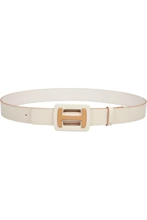 Hogan Logo-plaque leather belt