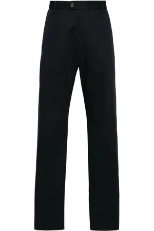 Alexander McQueen Navy Chino Camera Strap Trousers