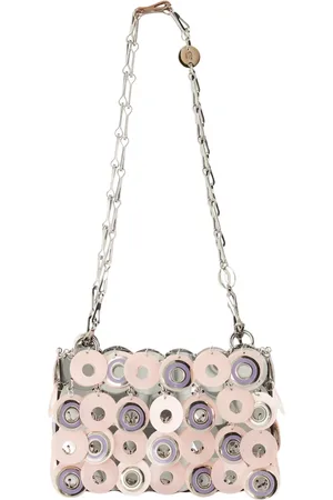 Paco rabanne Shoulder Bags, female, , ONE SIZE, Sparkle Nano Rose Violet Stylish Accessory