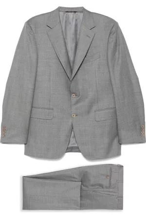 CANALI Single Breasted Suits, male, , 2XL, Classic Wool Suit