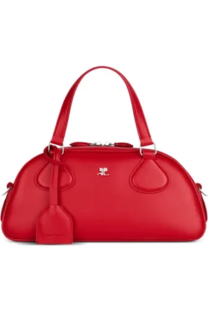 Courrèges Handbags, female, , ONE SIZE, Leather Handbag with Silver Hardware