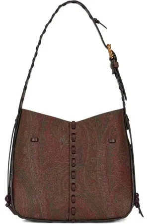Etro Paisley Jacquard Coated Leather Bag