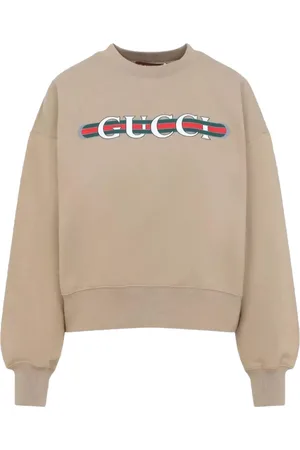 Gucci Sweatshirts, female, , M, Brown Sweatshirt Stylish Casual Comfortable Design