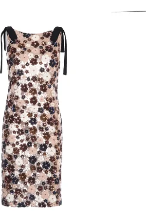 Nº21 Party Dresses, female, , L, Elegant Dress Argento, Marrone, Nero